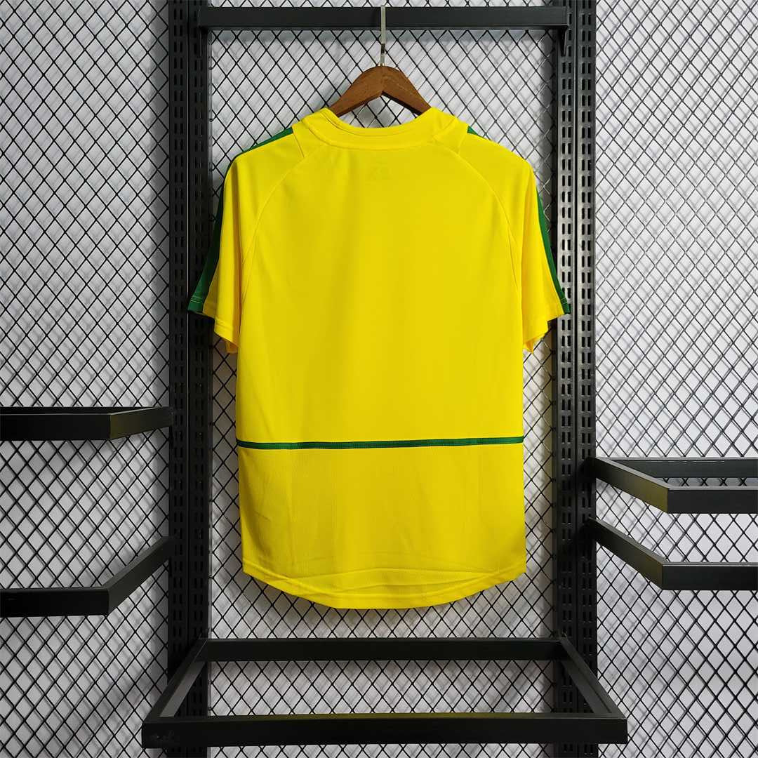 2002 Retro Brazil Soccer Jersey Home - JerseyFever