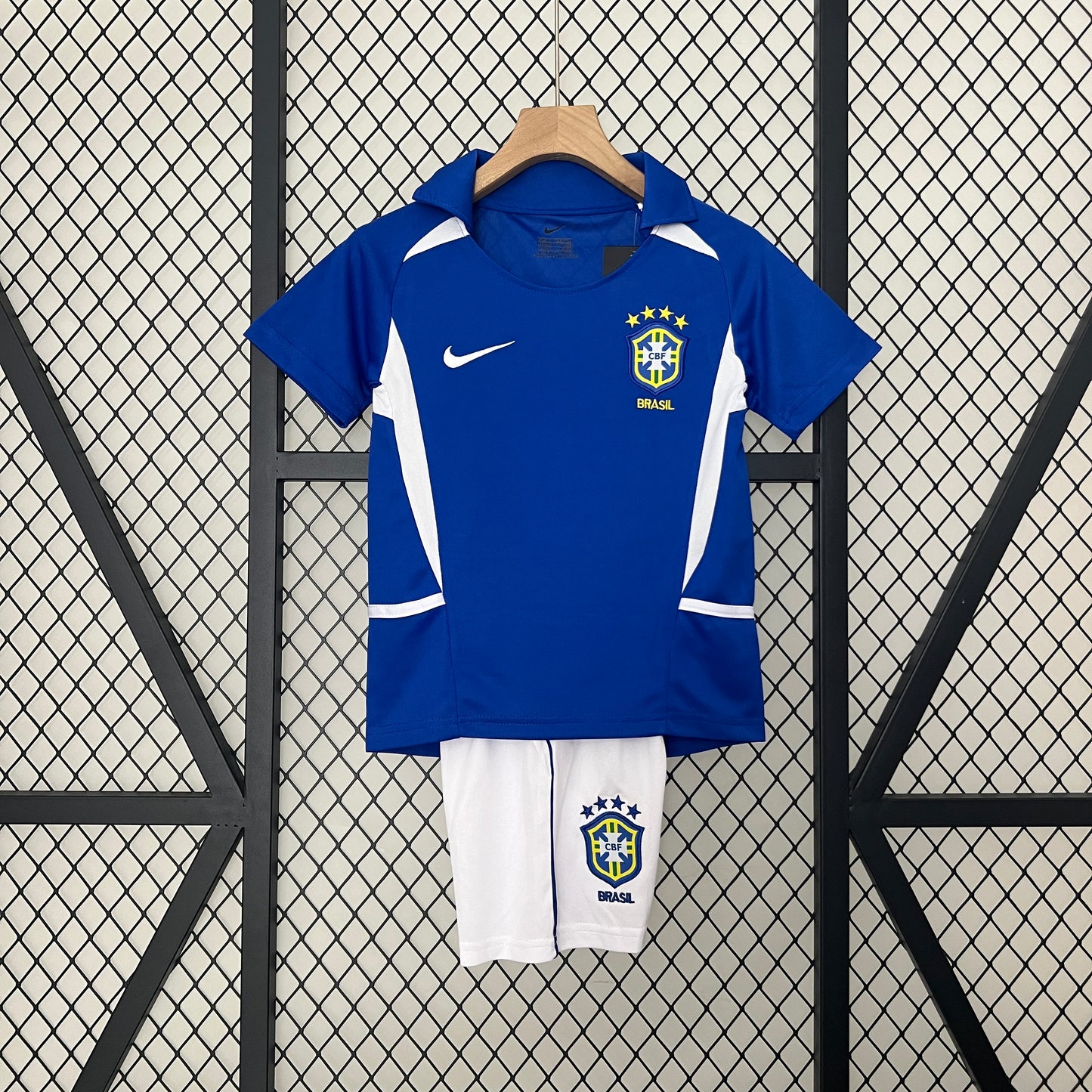 Brazil 2002 Away Retro Kids Jersey